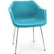 Hille Robin Day Retro Polypropylene Chair Blue