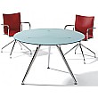 Sapphire Round Glass Meeting Table