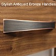 Stylish Antiqued Bronze Handles