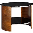 Spectrum Real Wood Veneer Round Occasional Table W