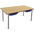 Scholar Student Tables With Light Grey Frame