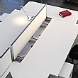 Elite Linnea Compact Double Bench Rectangular Desk