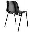 Polypropylene Eco Chair Black Rear View