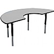 Height Adjustable Arc Theme Table Grey