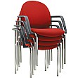Pledge Arena Rounded Back 4 Leg Chair Stacked