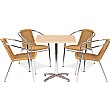 Casa Square Table and 4 Chairs Bundle Deal