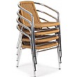 Stacking Wicker Bistro Chairs
