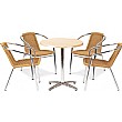 Casa Round Table and 4 Chairs Bundle Deal