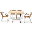 Casa Rectangular Table and 4 Chairs Bundle Deal