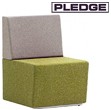 Pledge Fifteen Low Back 1 Seat Bench - No Arms