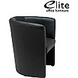 Elite Nero One Seater Black Leather Sofa Chair