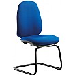 Tick High Back Cantilever Visitor Chair No Arms