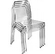 Pure Transparent Cafe Chair In Clear Finish