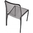 Pure Transparent Cafe Chair In Smoked Finish