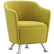 Solace Tub Chair Brushed Chrome Ball Feet