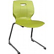 Scholar Reverse Cantilever Chair - Lime Green