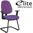 Elite Team Plus High Back Meeting Chair With Arms