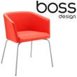 Boss Design Toto Low Back Chrome Reception Chairs