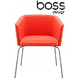 Boss Design Toto Low Back Chrome Tub Chairs