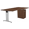 Protocol iBeam Wave Desk With Cupboard Pedestal