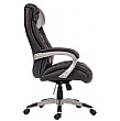 Knapton Leather Look Executive Chair Side