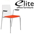 Elite Multiply Chair Upholstered Seat With Arms