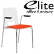 Elite Multiply Open Back Upholstered Seat, Arms