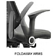 Vital 24Hr Ergonomic Chair Folding Arms