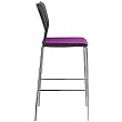 Time Fabric Padded Plastic Tall Bistro Stools