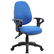 Comfort 2-Lever Operator Chairs - Blue - Adj-Arm
