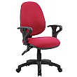 Comfort 2-Lever Operator Chairs - Wine - Adj-Arm