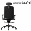 Bestuhl J1 Black Mesh Task Chair With Headrest