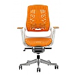 Jett Elastomer Operator Chair - Orange Font