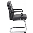 Ava Vistor / Boardroom Chair - Side - Black