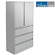 Silverline Combi Store Cupboard & Drawers Combi