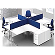 Commerce II White Ergonomic Office Desks