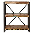 Accrington Reclaimed Wood Open Bookcases
