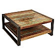 Accrington Reclaimed Wood Square Coffee Table