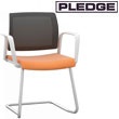 Kind Mesh Back White Cantilever Meeting Chair