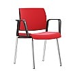 Kind Upholstered 4 Leg Meeting Chair With Arms