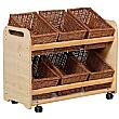 PlayScapes Tilt Tote Storage With Wicker Baskets