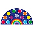 Rainbow Semi Circle 13 Placement Carpet