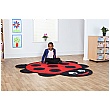 Back To Nature Ladybird Shaped Carpet