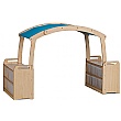 PlayScapes Tall Den Cave Set With Clear Tubs