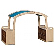 PlayScapes Tall Den Cave Set With Wicker Baskets