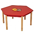 Height Adjustable Hexagonal Classroom Table