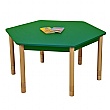 Height Adjustable Hexagonal Classroom Table