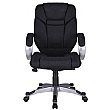 Fiji Fabric Manager Chair - Black