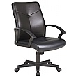 Adept Medium Back Leather Faced Office Chair