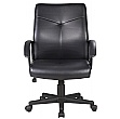 Adept Medium Back Leather Faced Office Chair